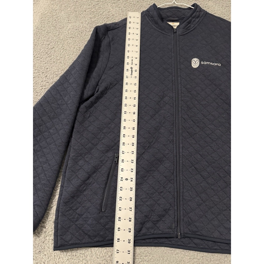Marine Layer Corbet Quilted Bomber Jacket Men's 3XL Full Zip‎ Blue - Picture 3 of 9